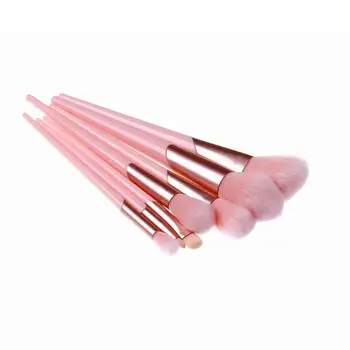 

7Pcs Plastic Handle Soft Makeup Brushes Foundation Blush Applicators Eye Shadow Blending Eyeliner Eyebrow Brushes Cosmetic Tools