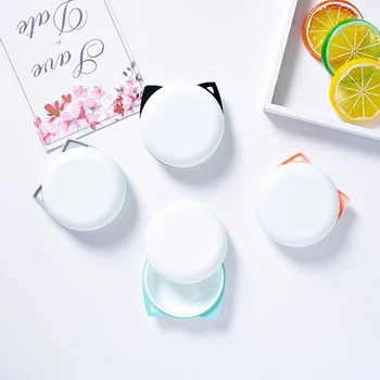 

1PC Creative Cute Cat Ears Shape Storage Box Round Protective Earphone Storage Box For Household Small Pills Jewelry Storage Box