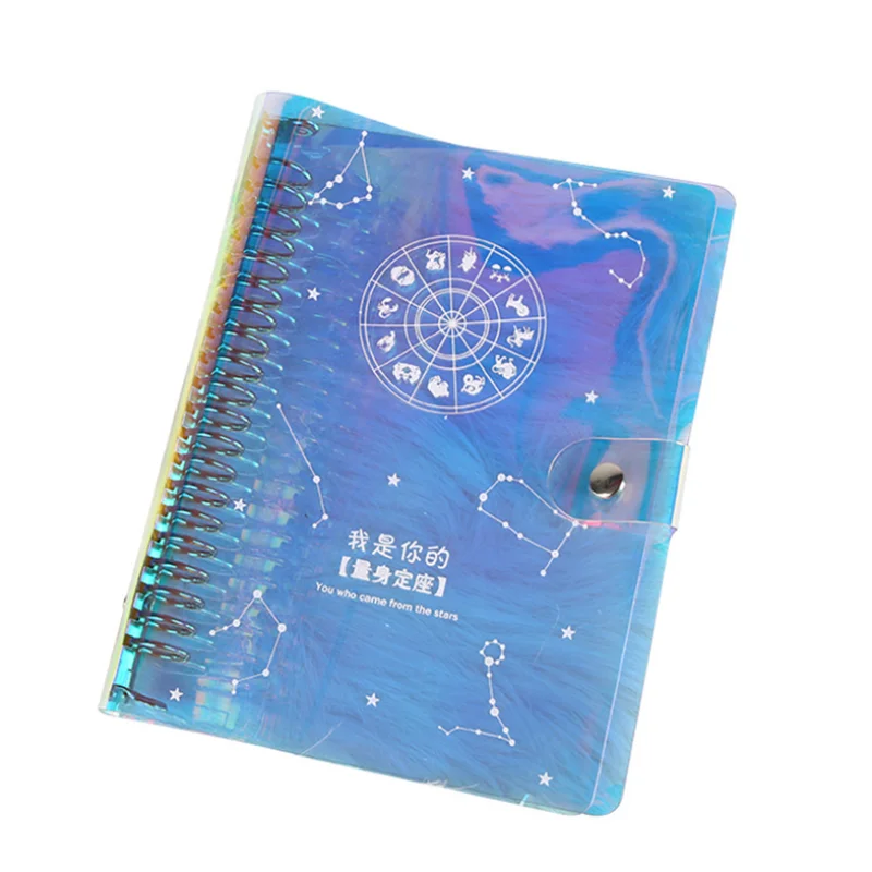 

NEW dazzle color loose-leaf notebook (Coat + book) 1 set A5 simple student manual bookkeeping 20-hole notebook classmate gift