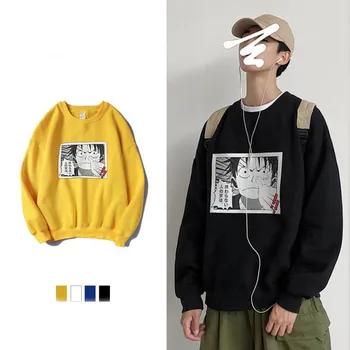 

5XL Long Sleeve One Piece Hoodies Japan Harajuku Sweatshirts Fashion Hip Hop Hoodie Streetwear Casual Autumn Hoodie funny Men