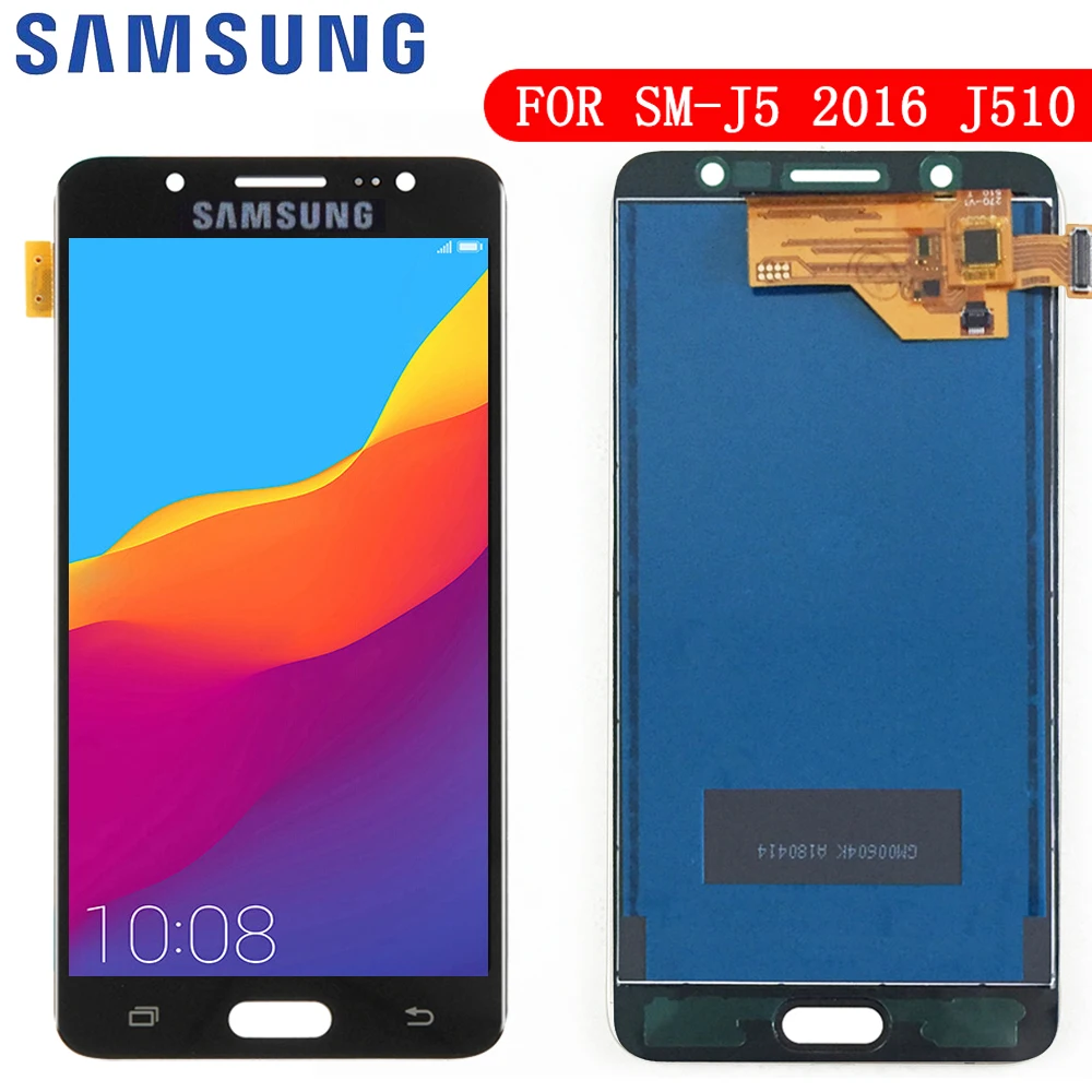

TFT For Samsung Galaxy J5 2016 Screen J510 LCD J510F Display Touch Digitizer Glass Frame Can Adjust J510FN J510M J510Y J510G