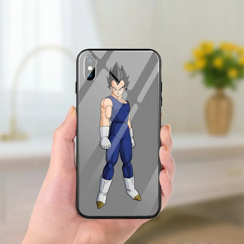 Аниме Dragon Ball Z закаленное стекло Чехлы для мобильных телефонов для Apple iPhone 5 5S SE 8 7 6 6S Plus X XR XS 11 Pro Max 10