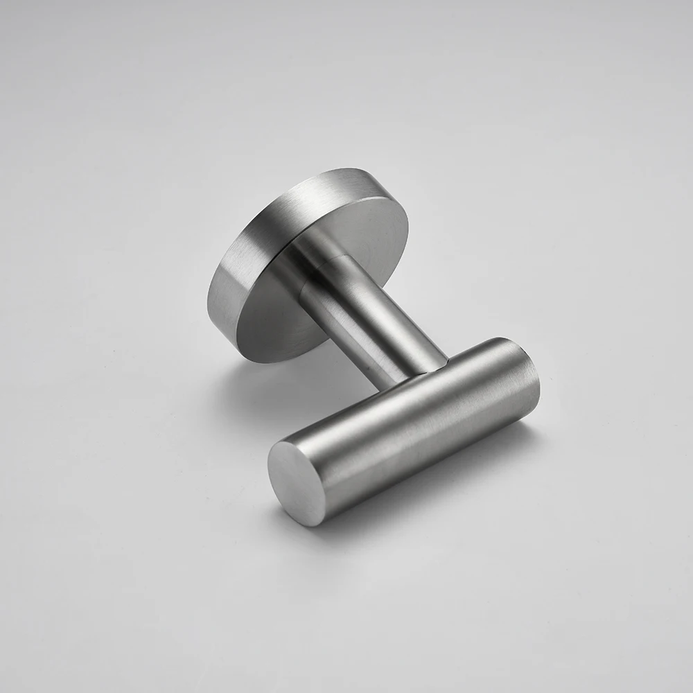 Bathroom Hardware Set Accessories Kit Brushed Stainless Steel Round Wall Rack Hand Bar Toilet Roll Paper Holder Robe Towel Hook bathroom accessories set