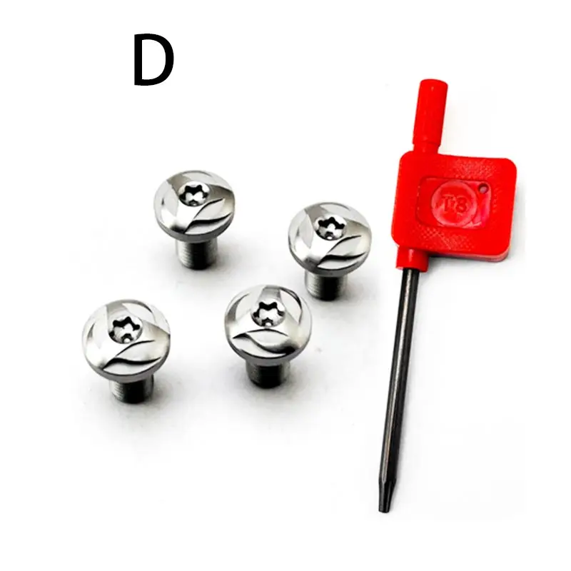 Customized 4Pieces 1911 Grips Screws Stainless Steel CNC T8 Plum Screw 1911 Roasting blue Grip Nail tactical screws
