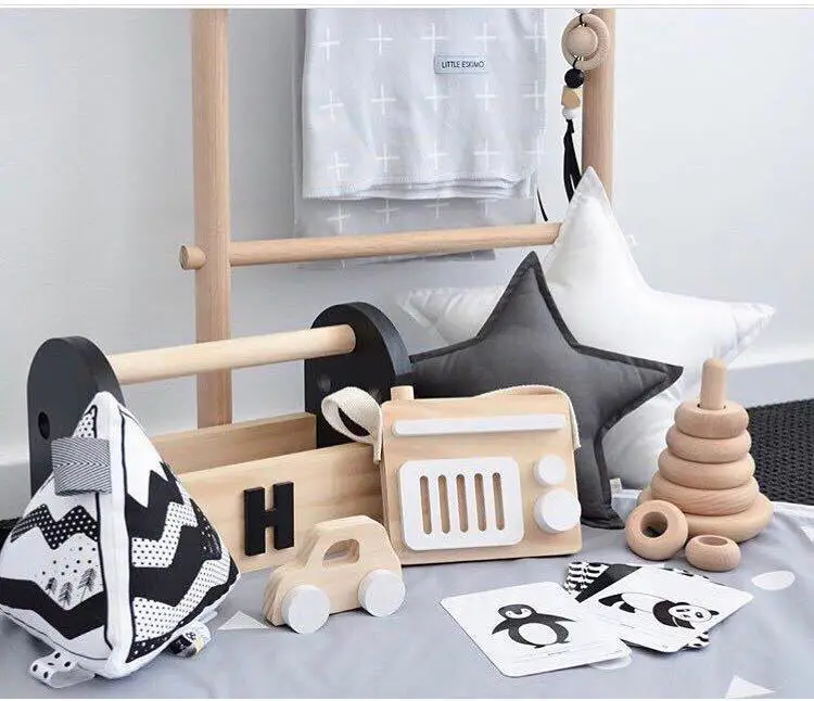 Brinquedos de Madeira para Crianças Brinquedos do Bebê Brinquedos da Criança Madeira Nordic Moda Câmera Pendurado Quarto Decoração Faça Você Mesmo Presentes 3 Brinquedos e hobbies