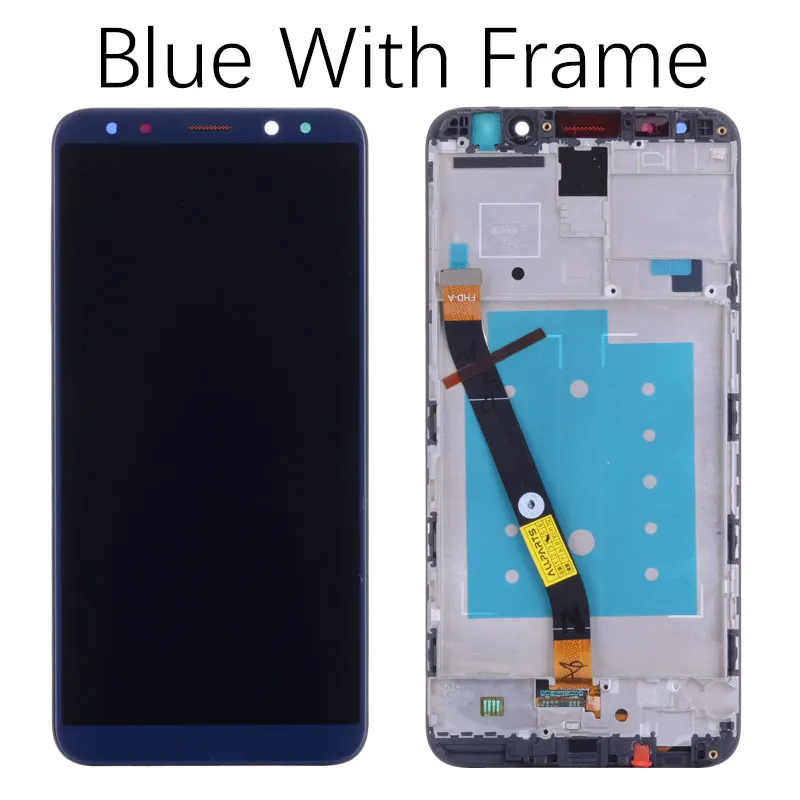 Blue with Frame Дисплей для huawei mate 10 Lite сменный сенсорный ЖК-экран для huawei mate 10 Lite дисплей дигитайзер Nova 2i lcd - Цвет: Blue with Frame