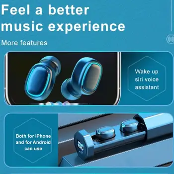 

TWS-03 Bluetooth 5.0 Wireless Smart-Touch Mini Stereo Mic Music Headset Earbuds Gaming Earphones with Sport Sound N7M4