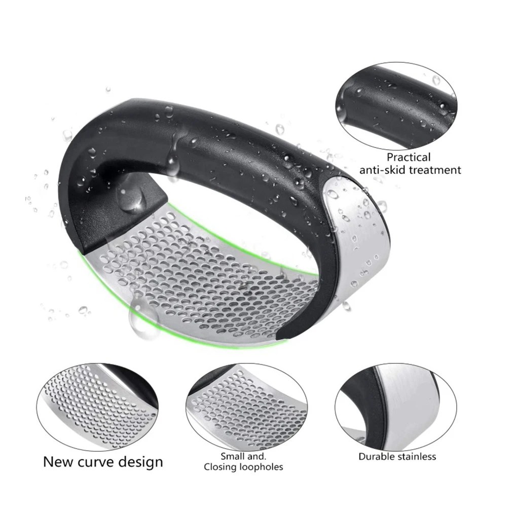 Stainless Steel Garlic Presses Manual Garlic Mincer Chopping Garlic Rocker Crusher Squeezer Fruit Vegetable Tools Kitchen Gadget Stainless Steel Garlic Presses Manual Garlic Mincer Chopping Garlic Rocker Crusher Squeezer Fruit Vegetable Tools Kitchen Gadget