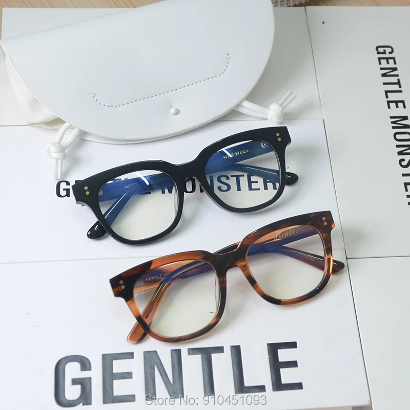 

2021 Fashion Acetate Eyeglasses frames GENTLE wild wild2 Women Men Eyewear Frames For Reading glasses Myopia Prescription lens