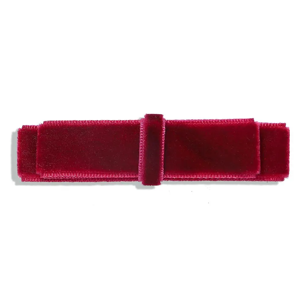 HW099 Za Latest Winter New Headwear Elegant Rhinestone Pearls Velvet Bowknot Hair Clips for Women Free Dropshipping - Окраска металла: HW099