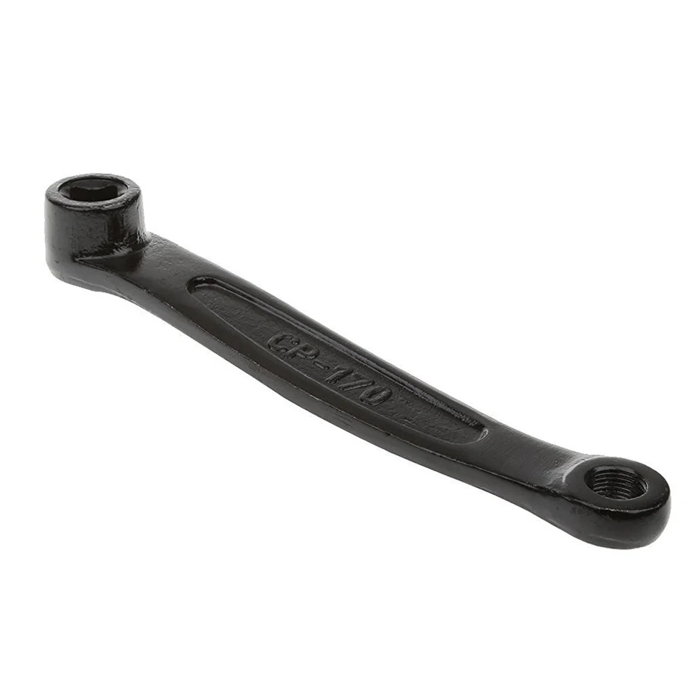 Bicycle 170mm Black Steel Iron Left Crank Arm with Prismatic Hole | Спорт и развлечения