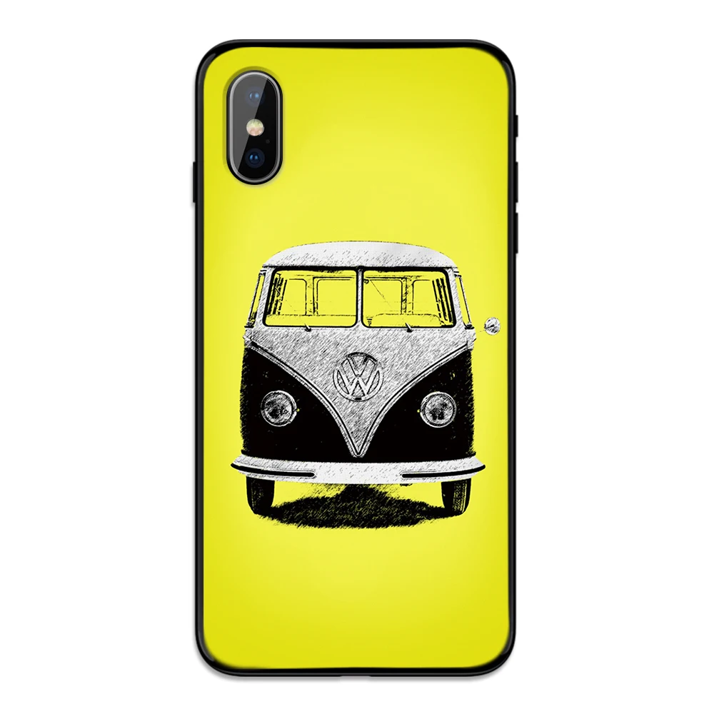 Чехол для телефона для iPhone 11 Pro Max XR XS MAX X volkswagen для Apple 8 7 6 5S s Plus Мягкий Силиконовый ТПУ Матовый чехол Funda para - Цвет: 1
