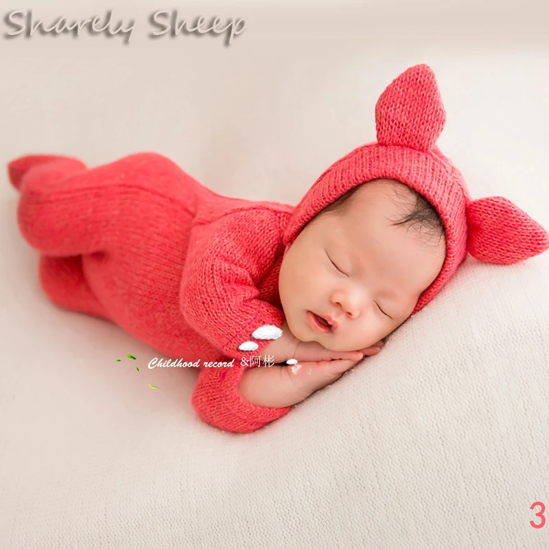 Baby Boy Girl fotoshooting Costume Newborn Photography Props Baby Photoshoot Cartoon Bear Hat+Rompers Outfits Clothes fotografia Accessories