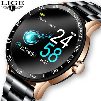 

LIGE 2020 fashion Smart Watch Men Sport Wasserdichte Sleep heart rate monitoring Fitness Tracker Pedometer reloj inteligente+Box