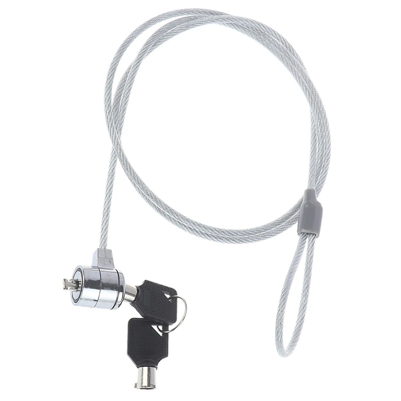 1pc Anti-Theft office notebook laptop pc computer desk key security lock chain wire