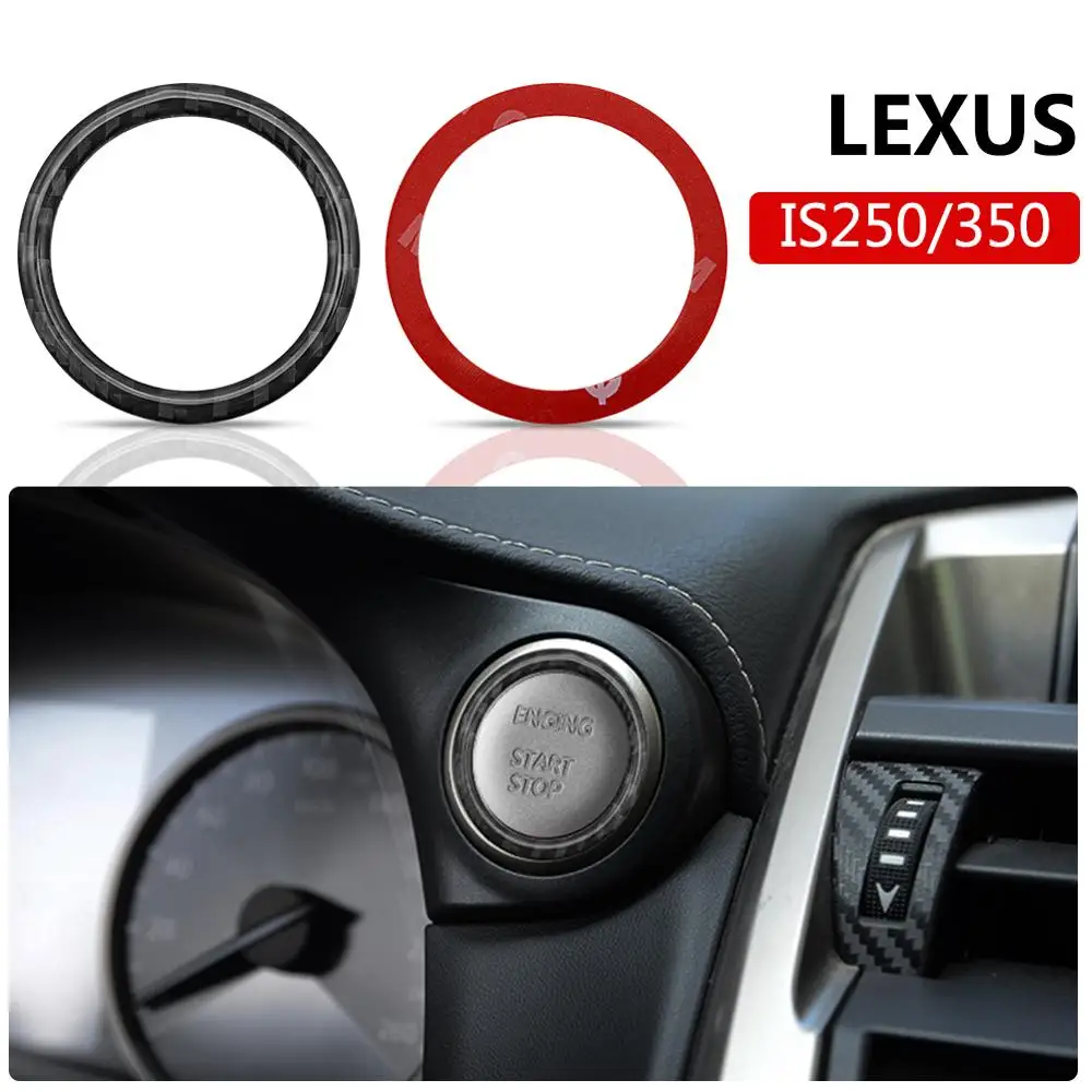 Для LEXUS IS250 IS350 2013- кнопка запуска и остановки двигателя из углеродного волокна