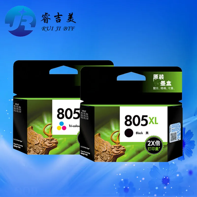 New Original 805 805XL ink cartridge for HP 1210 1212 2330 2332 2720 2721 2722 Print headInk