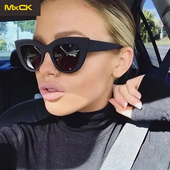 

MxCK Brand Sunglasses Retro Cat Eye Sunglasses Lady Designer Fashion Sunglasses