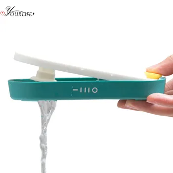 

OYOURLIFE Creative Seesaw Drain Soap Holder Bathroom Wall Mounted Soap Sponge Tray Shower Soap Dish Bathroom Accessories