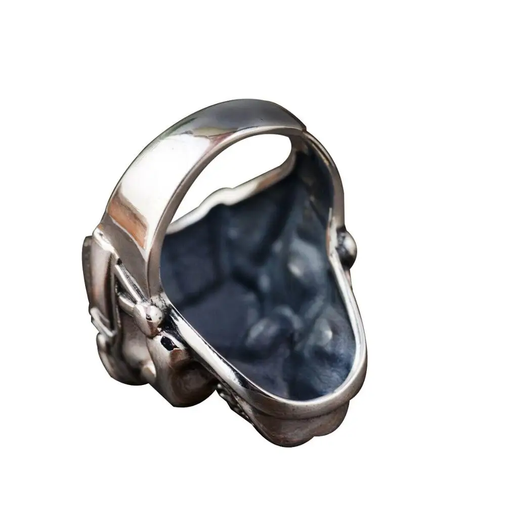 FDLK Винтажное кольцо из нержавеющей стали с готическим черепом, кольцо пилота немертвеца легиона в стиле панк, мужское байкерское ювелирное изделие