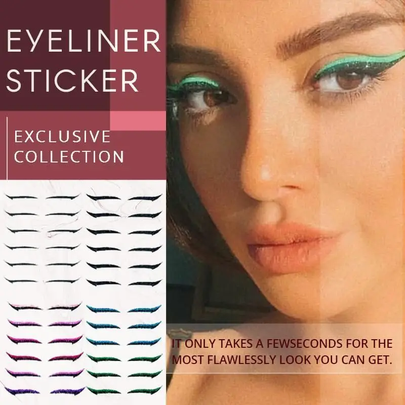 20pcs Eyelid Line Stick Reusable eyeliner stickers Cat Eye Makeup