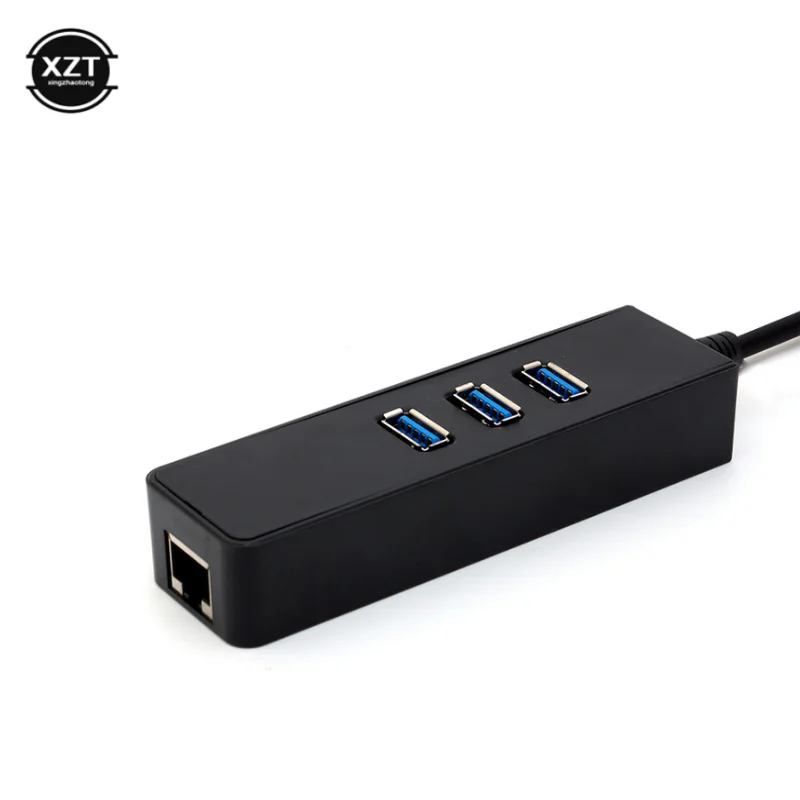 Сетевая карта типа C адаптер Ethernet usb-хаб 3 порта USB 3,0 с RJ45 Внешний адаптер Lan для Macbook type c к RJ45 адаптер