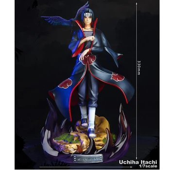 

33CM Anime Naruto Shippuden Uchiha Itachi Akatsuki Christmas Gift Crow PVC Action Figure Model Collectible Statue Toy R162