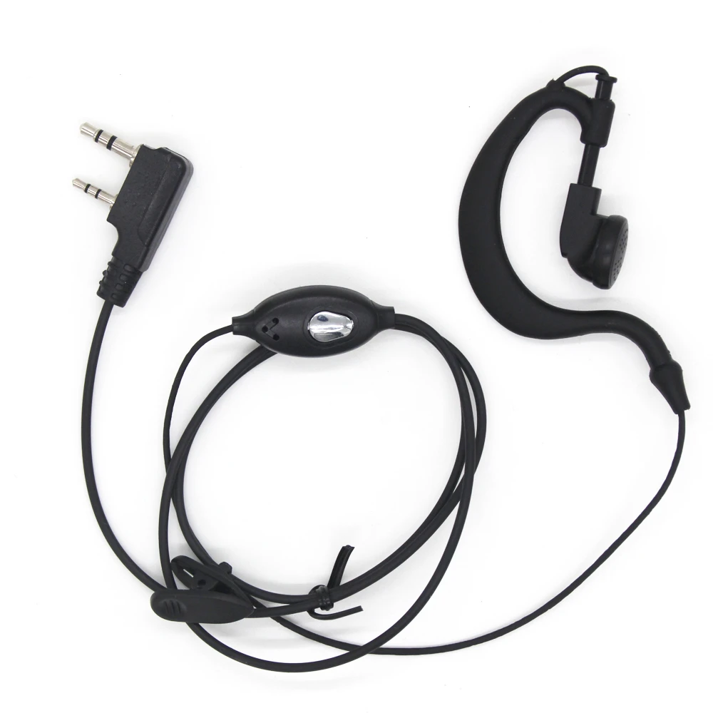 5pcs Ptt Mic Headphone Walkie Talkie Earpiece Baofeng Headset For UV 5R UV 5RE UV 6R BF 888S Kenwood CB Two Way Radio Parts