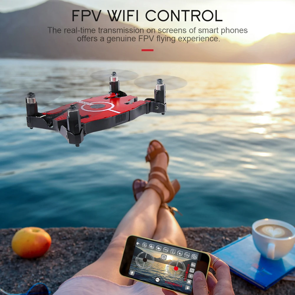 Набор T49 6-Axis Gyro WI-FI FPV 720P HD Камера Квадрокоптер складной G-sensor RC селфи Карманный Дрон RTF р/у Дрон