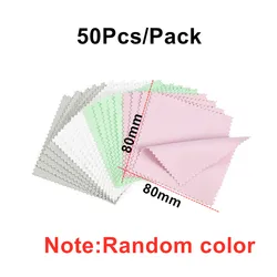 Polishing Cloths for Jewelry - Premium Silver and Gold Cleaner, Soft and Effective (8x8cm 50Pcs)
