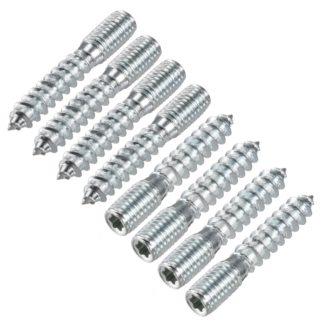 Uxcell 8 шт. M10x50mm вешалка болт двуглавый болт Саморез для мебели