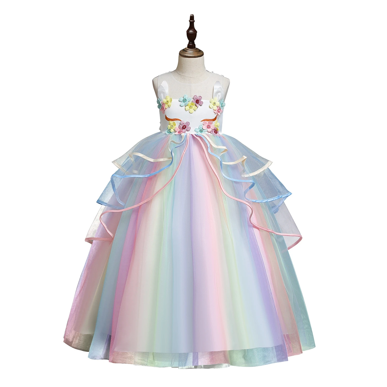 rainbow baby gown