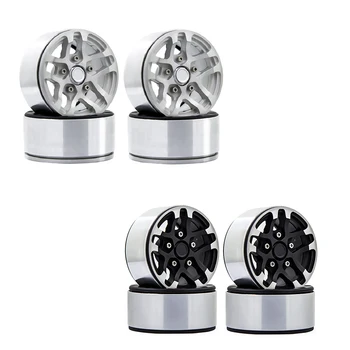 

4Pcs Aluminum Alloy 1.9 Beadlock Wheels Rims for 1/10 RC Crawler Axial SCX10 II 90046 AXI03007 Traxxas TRX4 D90