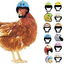 

2021 1pc Pet Supplies Compact And Portable Funny Protection Chicken Helmet Hen Hard Hat Bird Hat Headgear Poultry Accessories