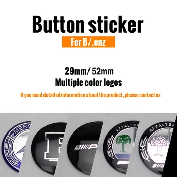 

Car Styling 29mm 52mm Car Multimedia Buttons Sticker Center Console Sticker For Mercedes Benz W212 W205 W204 AMG Apple Tree Badg
