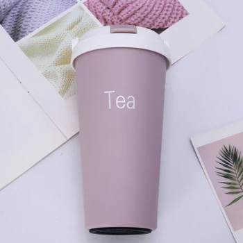 

500Ml Portable Travel Coffee Mug Vacuum Flask Thermo Water Bottle Car Mug Thermocup Stainless Steel Insulation Tumbler Cup Pink