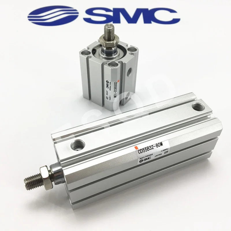 CD55B50-60 CD55B50-80 CD55B50-100 CD55B50-125 CD55B50-150 SMC Compact Cylinder Double Acting Single Rod Through-hole CD55B series Both ends tapped common pneumatic components air tools