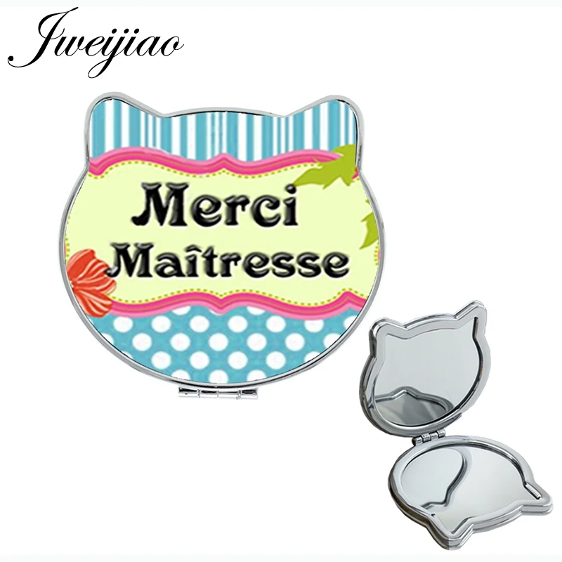 CT279 JWEIJIAO Super Maitresse кошачьи ушки в форме здоровья карманное зеркало складное милое компактное зеркало для учителя подарок на день CT261 - Цвет: CT279