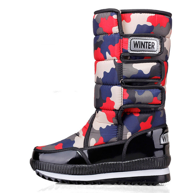 warm plush snow boots women 2022 new winter platform non slip waterproof casual flat boots female plus size