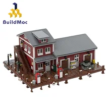 Dock Dockside ev kazan dükkanı sihirli sokak modeli yapı taşları kilise mimarisi Wizarding ekipmanları tuğla oyuncaklar çocuk