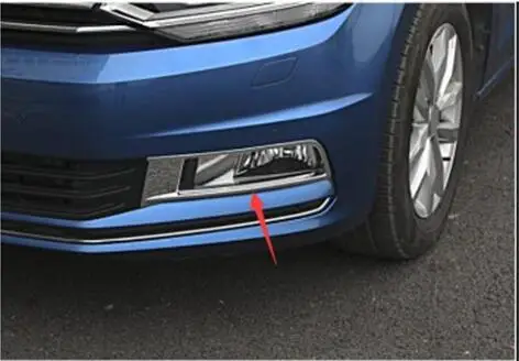 Для Volkswagen- touan L модифицированный Специальный передний противотуманный фонарь крышка противотуманная фара рамка тормозной фонарь наклейка