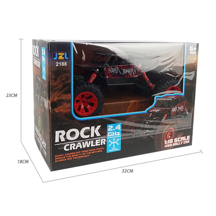 

1: 18 Desert High-Speed Off-road Remote Control Car 2.4G Children Electric Model Big Foot Climbing Car Toy