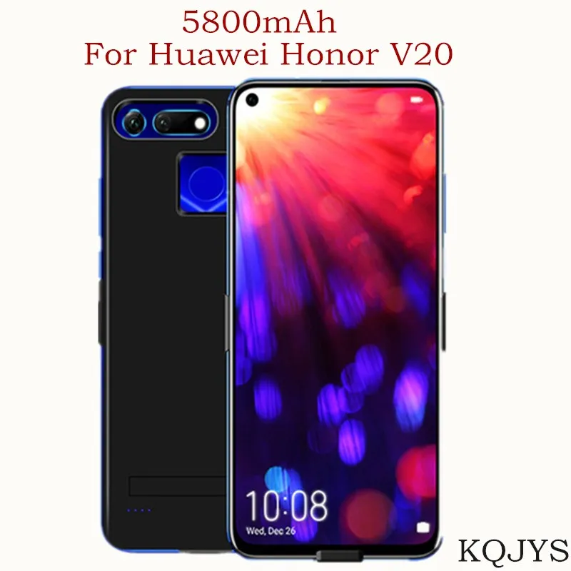 

5800 мА/ч, внешняя батарея для зарядки крышка для Huawei честь V20 Чехол-аккумулятор портативный Power Bank зарядное устройство чехол для Honor V20