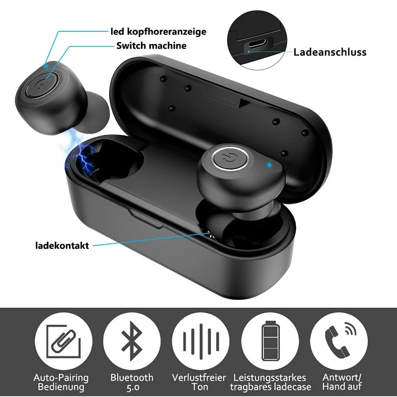 V11 TWS Bluetooth наушники IPX5 водонепроницаемые беспроводные наушники непроницаемые сенсорное управление музыкальные гарнитуры невидимые длинные выносливость