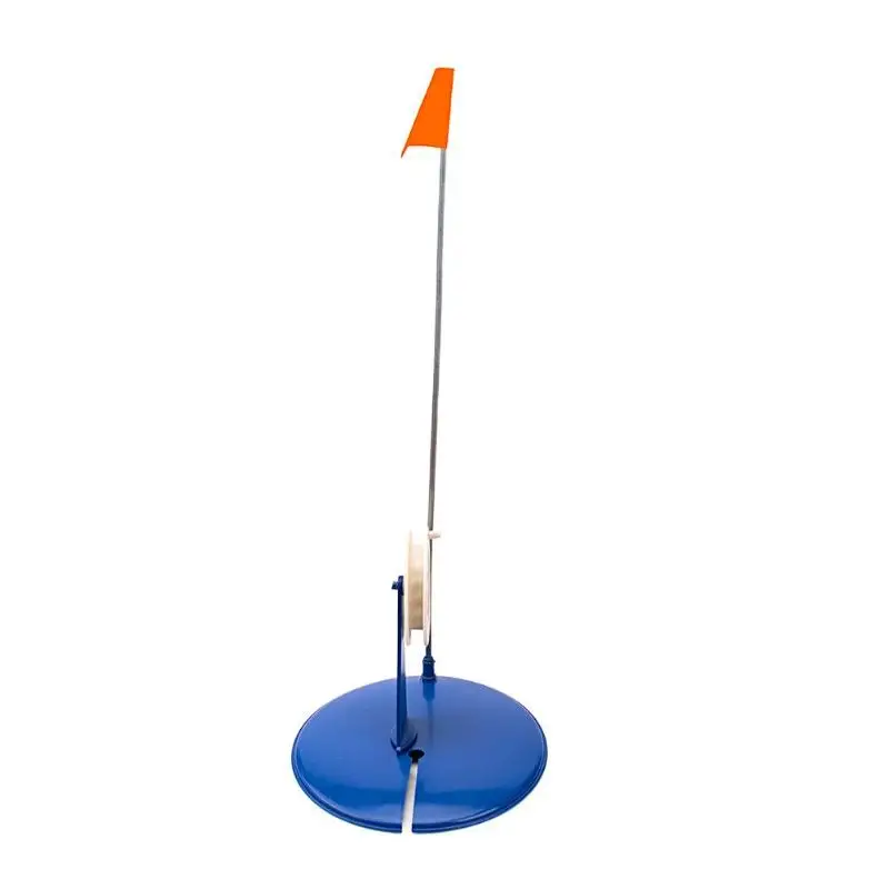 Portable Durable Winter Ice Fishing Rod Blue Flag Tip-Up Hand-free Compact Pole Outdoor Fishing Tackle Accesspries