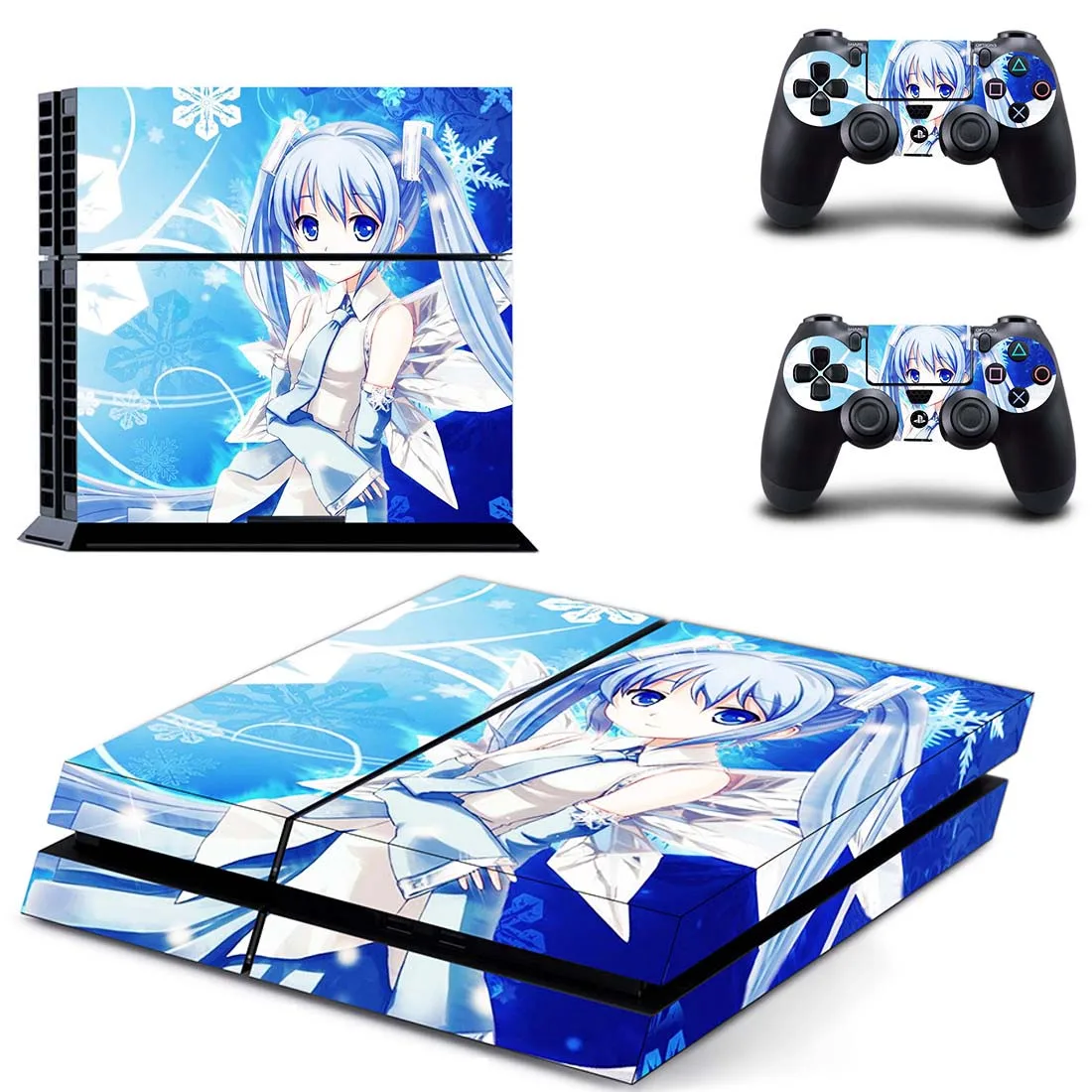 Hatsune Miku PS 4 стикер игровая станция 4 наклейка s, наклейка для PS4 наклейка Pegatinas Adesivo для консоли playstation 4 и 2 контроллера