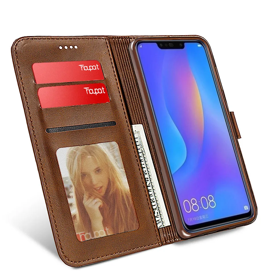 Thouport кожаный чехол ручной работы для huawei Nova 3i 3 Nova 5i 4 держатель для карт кошелек флип-чехол для huawei Nova 3 4 5i 3i