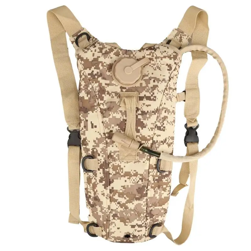 Camo 2.5L Тактический Открытый гидратации воды рюкзак водонепроницаемый мешок с мочевым пузырем для пешего туризма скалолазания верховой езды - Цвет: Camo