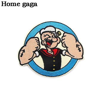 

Homegaga Cartoon iron on patch clothing para diy embroidered badge sewing applique patchwork sticker decoration for Men D3026