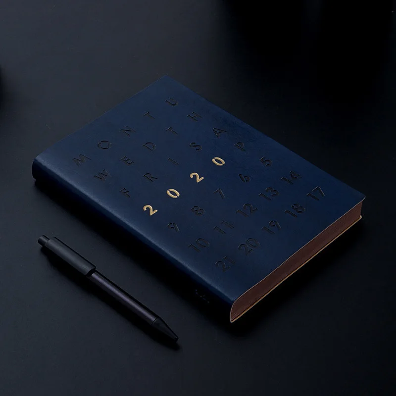 Skup Agenda 2020 planowanie A5 pamiętnik organizer i czasopisma, tygodniowy, miesięczny, zeszyt Mini podróży służbowych notatnik z długopis na prezent